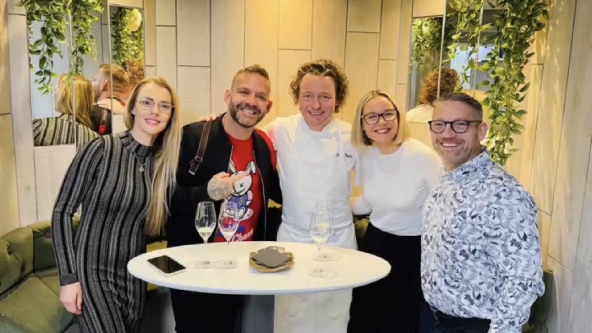 Callum Richardson, founder of Forked Up, The Bay Fish and Chips and Chef's Table and Viktorjia with Tom Kitchin